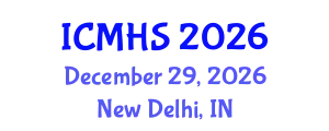 International Conferences on Medical and Health Science (ICMHS) December 29, 2026 - New Delhi, India