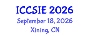 International Conference on Cyber Security and Information Engineering (ICCSIE) September 18, 2026 - Xining, China