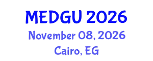 Mediterranean Geosciences Union (MEDGU) November 08, 2026 - Cairo, Egypt