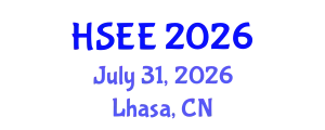 Conference on Hydroelectric Systems and Energy Engineering (HSEE) July 31, 2026 - Lhasa, China