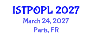 International Conference on Optics, Photonics, and Lasers (ISTPOPL) March 24, 2027 - Paris, France