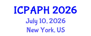 International Congress on Physical Activity and Public Health (ICPAPH) July 10, 2026 - New York, United States