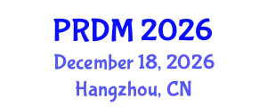 International Conference on Pattern Recognition and Data Mining (PRDM) December 18, 2026 - Hangzhou, China