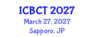 International Conference on Blockchain Technology (ICBCT) March 27, 2027 - Sapporo, Japan