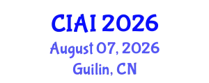 International Conference on Computational Imaging and Artificial Intelligence (CIAI) August 07, 2026 - Guilin, China