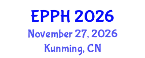 International Conference on Environmental Pollution and Public Health (EPPH) November 27, 2026 - Kunming, China