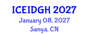 International Conference on Emerging Infectious Diseases and Global Health January 08, 2027 - Sanya, China