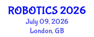International Conference on Artificial Intelligence, Data Science, and Robotics (ROBOTICS) July 09, 2026 - London, United Kingdom