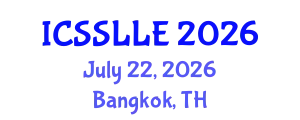 International Conference on Social Science, Language, Literature and Education (ICSSLLE) July 22, 2026 - Bangkok, Thailand