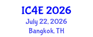 International Conference on E-Education, E-Business, E-Management and E-Learning (IC4E) July 22, 2026 - Bangkok, Thailand