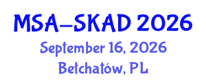 Conference on Multivariate Statistical Analysis (MSA-SKAD) September 16, 2026 - Bełchatów, Poland