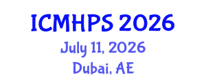 International Conference on Medical, Healthcare, and Pharmaceutical Science (ICMHPS) July 11, 2026 - Dubai, United Arab Emirates
