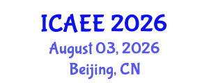 International Conference on Automation and Electrical Engineering (ICAEE) August 03, 2026 - Beijing, China