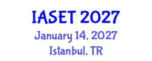 International Conference on Advances in Science, Engineering & Technology (IASET) January 14, 2027 - Istanbul, Turkey