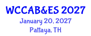 World Congress on Chemical, Agricultural, Biological & Environmental Sciences January 20, 2027 - Pattaya, Thailand