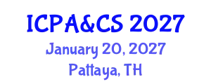 International Congress on Public Administration & Civil Service January 20, 2027 - Pattaya, Thailand