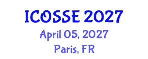 International Conference on Software and System Engineering (ICOSSE) April 05, 2027 - Paris, France