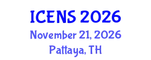 International Conference on Environment and Natural Science (ICENS) November 21, 2026 - Pattaya, Thailand