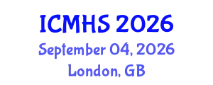 International Conference on Medical and Health Sciences (ICMHS) September 04, 2026 - London, United Kingdom