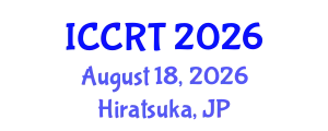 International Conference on Control and Robot Technology (ICCRT) August 18, 2026 - Hiratsuka, Japan