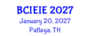 World Congress on Computational Intelligence, Energy & Industrial Engineering (BCIEIE) January 20, 2027 - Pattaya, Thailand