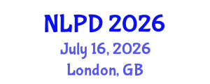 International Conference on NLP & Big Data (NLPD) July 16, 2026 - London, United Kingdom