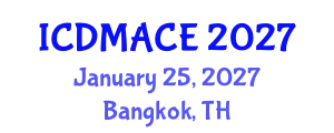 International Conference on Disaster Management, Architecture and Civil Engineering January 25, 2027 - Bangkok, Thailand