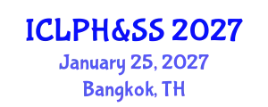 International Conference on Literature, Philosophy, Humanities & Social Sciences January 25, 2027 - Bangkok, Thailand