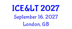 International Conference on Education & Learning Technology September 16, 2027 - London, United Kingdom