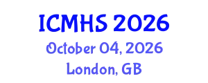International Conference on Medical and Health Sciences (ICMHS) October 04, 2026 - London, United Kingdom