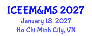 International Conference on Education, Economics, Marketing & Management Studies January 18, 2027 - Ho Chi Minh City, Vietnam