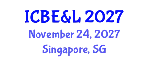 International Conference on Business, Economics & Law November 24, 2027 - Singapore, Singapore