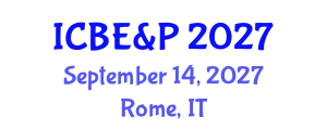 International Conference on Business, Economics & Policy September 14, 2027 - Rome, Italy