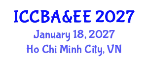 International Conference on Chemical, Biological, Agricultural & Environmental Engineering January 18, 2027 - Ho Chi Minh City, Vietnam