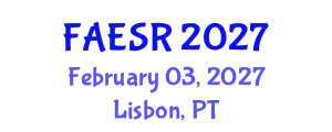 International Congress on Food, Agricultural & Environmental Sciences Research (FAESR) February 03, 2027 - Lisbon, Portugal