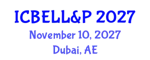 International Conference on Business, Economics, Law, Language & Psychology November 10, 2027 - Dubai, United Arab Emirates