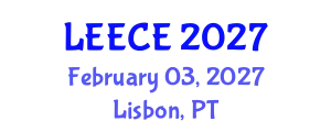 International Conference on Electrical, Electronics & Communication Engineering (LEECE) February 03, 2027 - Lisbon, Portugal