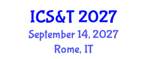 International Conference on Science & Technology September 14, 2027 - Rome, Italy