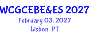 World Conference on Green Chemical Engineering, Bioscience, Energy & Environmental Sustainability February 03, 2027 - Lisbon, Portugal