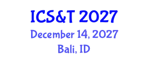 International Conference on Science & Technology December 14, 2027 - Bali, Indonesia