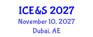 International Conference on Engineering & Sciences November 10, 2027 - Dubai, United Arab Emirates