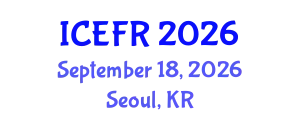 International Conference on Economics and Finance Research (ICEFR) September 18, 2026 - Seoul, Republic of Korea