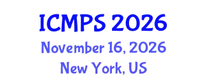 International Conference on Medical and pharmaceutical Science (ICMPS) November 16, 2026 - New York, United States
