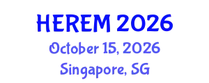 International Symposium on Hydrogen Energy, Renewable Energy and Materials (HEREM) October 15, 2026 - Singapore, Singapore