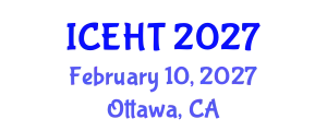 International Conference on Energy and Heat Transfer February 10, 2027 - Ottawa, Canada