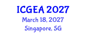 International Conference on Green Energy and Applications (ICGEA) March 18, 2027 - Singapore, Singapore