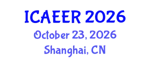 International Conference on Advances in Energy and Environment Research (ICAEER) October 23, 2026 - Shanghai, China