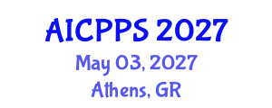 Annual International Conference on Pharmacy and Pharmaceutical Sciences May 03, 2027 - Athens, Greece