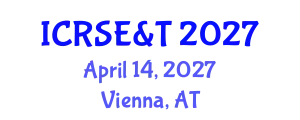 International Conference on Research in Science, Engineering & Technology April 14, 2027 - Vienna, Austria