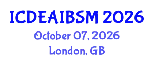 International Conference on Digital Economy, AI, Business Analytics & Strategic Management (ICDEAIBSM) October 07, 2026 - London, United Kingdom